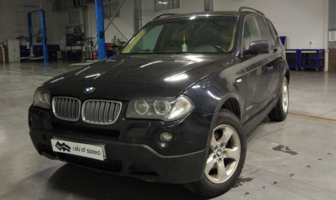 Удаление и отключение катализаторов на BMW X3 e83 2.5 si 218hp 2009 года выпуска