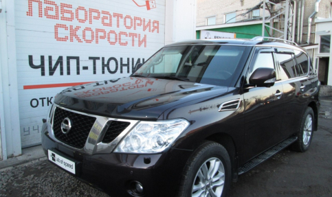 Программное отключение катализаторов на Nissan Patrol 5.6 AT 405hp 2011 года выпуска