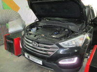 Чип-тюнинг Hyundai Santa Fe 2.2d AT 197hp 2012 года (Фото 1)